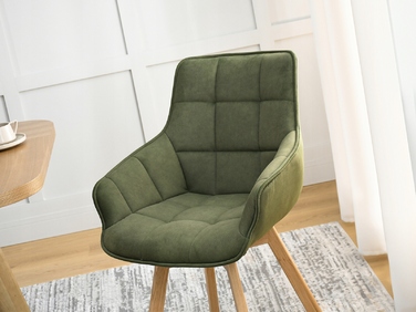 Стілець Mebel-Partner, оббивка тканина, зелений, 1 шт.