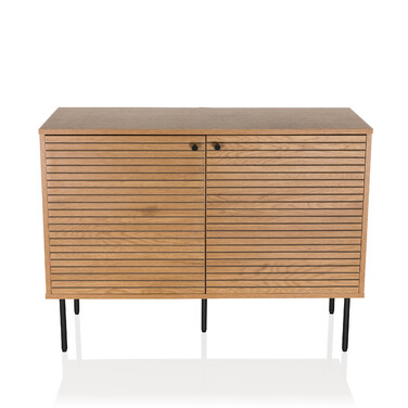 Сервант LINNO S 100x40x74 см, 2 дверцята, дуб, hjh LIVING