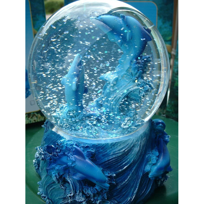 Велика снігова куля з дельфіном Geschenkestadl, декор