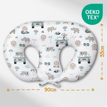 Подушка для годування для двійні Stillkissen XXL 90x50 см - Oeko-Tex (Африка) - подушка для вагітних та немовлят