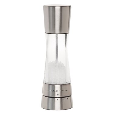 Млинниця для солі Cole & Mason Derwent Precision+, акрилова з регульованим сталевим механізмом, 190 мм