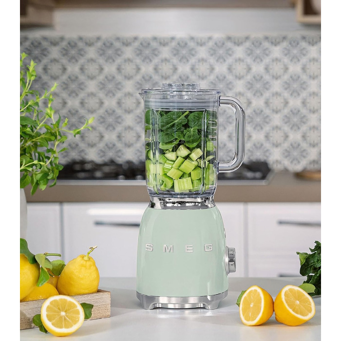 Міксер стаціонарний Smeg BLF03PBEU 1.5 л блакитний 800 Вт, 4 швидкості, автоматичні програми