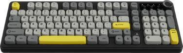 Бездротова клавіатура Ajazz AF98 PLUS Black Gray Yellow (AF98-PLUS-BGY)