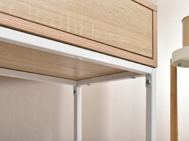 Консоль Mebel-Partner, білий матовий, 80 x 76,5 x 28 см