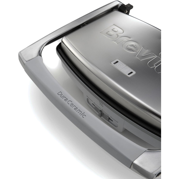 Сендвічниця Breville DuraCeramic для 2 тостів, паніні, нержавіюча сталь, кафе-стиль