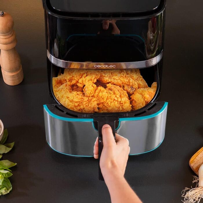 Фритюрниця повітряна Cecotec Cecofry Full Inox 5500 Pro, 5.5 л, 1700 Вт, з аксесуарами