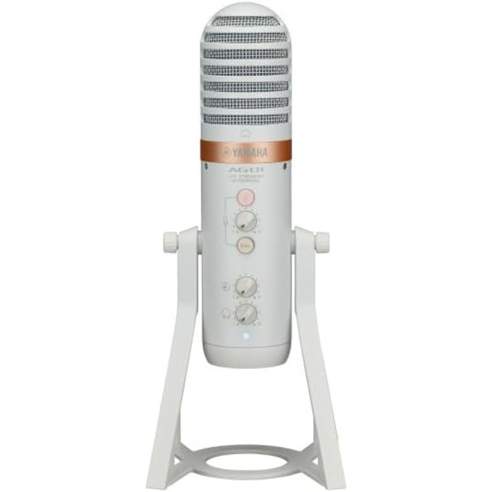 Yamaha AG01 USB-мікрофон для стрімінгу, конденсаторний, високоякісний звук, для Windows, Mac, iOS, Android, чорний