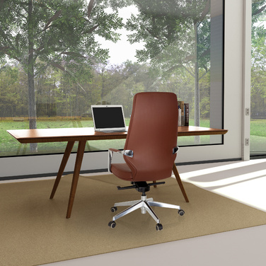 Крісло для керівника / офісне крісло VELVET штучна шкіра коричневий hjh OFFICE