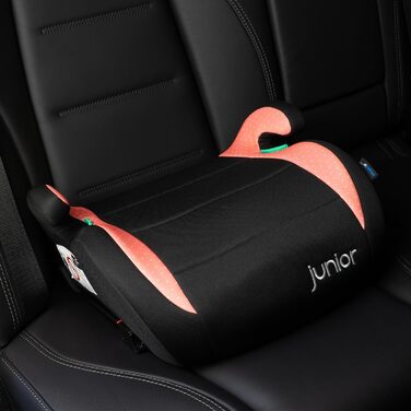 Дитяча автопідставка PETEX Max Plus з Isofix, i-Size ECE R129, для дітей 7-12 років, зріст 125-150 см, сидіння-підвищувач, рожевий