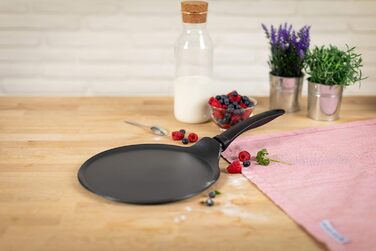Млинцева пательня KUHN RIKON Easy Induction, алюмінієва, антипригарна, для індукції, 25 см, чорна