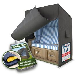 Чохол для плетенего крісла-гойдалки Waldner Oxford 600D, сірий антрацит 120x90x160 см, водонепроникний, зимовий, від сонця
