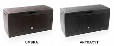Садова скриня Prosperplast 310 л, пластик, чорна