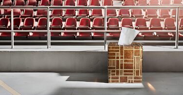 Декоративний чохол для коробки серветок Kleenex Hymmah, квадратний з підносом, золотистий дизайн Linellae для спальні та вітальні