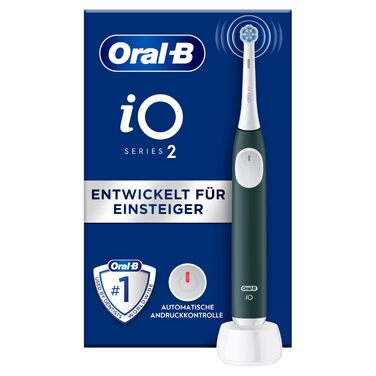 Електрична зубна щітка Oral-B iO Series 2 з магнітною технологією, 3 режими чищення, колір Forest Green