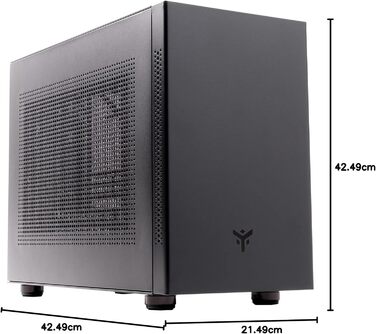 Комп'ютерний корпус iTek Evoke Mini Tower mATX/Mini ITX, 2xUSB3, 0.8мм, чорний