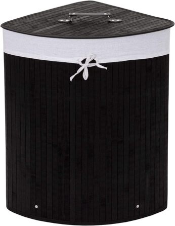 Бамбуковий кошик для білизни Eckwäschekorb HWC-C21, 50 л, коричневий, 61x48x35 см