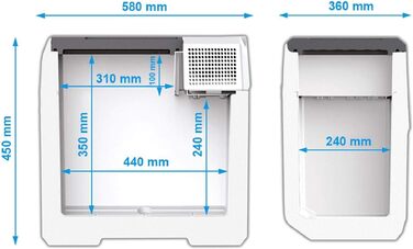 Автомобільний компресорний холодильник Mobicool FR40 38л 12/24/230V: для кемпінгу, авто, фургона, подорожей. З функцією заморозки та цифровим дисплеєм