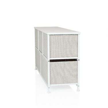 Комод FOLDAR 100x30x55см 5 відділень сірий hjh LIVING