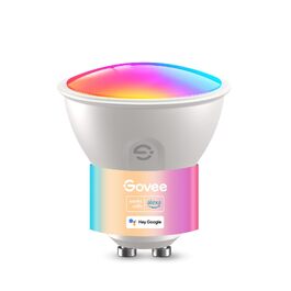 Розумна LED лампа Govee GU10 RGBWW з підтримкою Matter, Alexa та Google Home, Wi-Fi, регулювання яскравості, зміна кольорів, синхронізація з музикою, 56 сценаріїв (1 шт.)