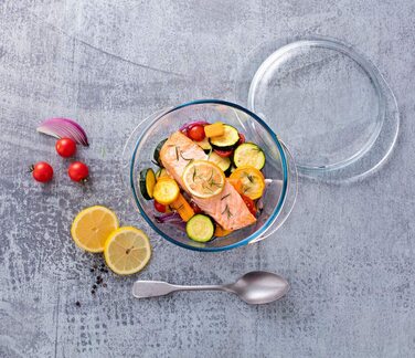 Набір жароміцних сковорідок Pyrex з боросилікатного скла, 3 предмети