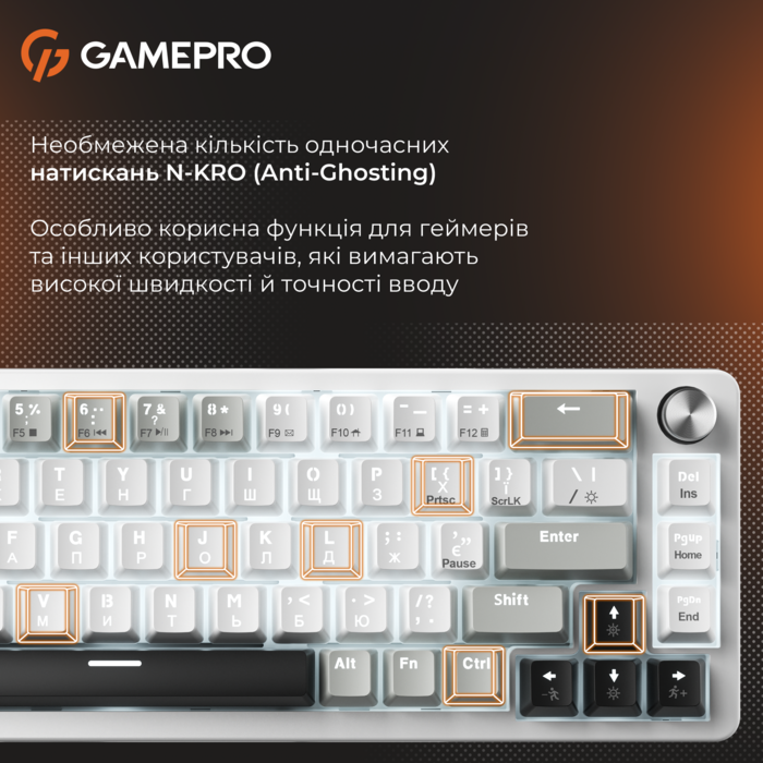 Механічна клавіатура GamePro Genesis Silverlight  (MK116)