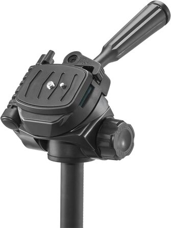 Штатив CULLMANN Alpha 1800 Mobile BT з тримачем для смартфона та Bluetooth-пультом, 140 см, 3D-головка, вантажопідйомність 2 кг, чорний