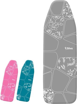 Чохол для прасувальної дошки Silva 120x40 см, бавовна, 5 мм фетр, для парової станції та праски, сірий