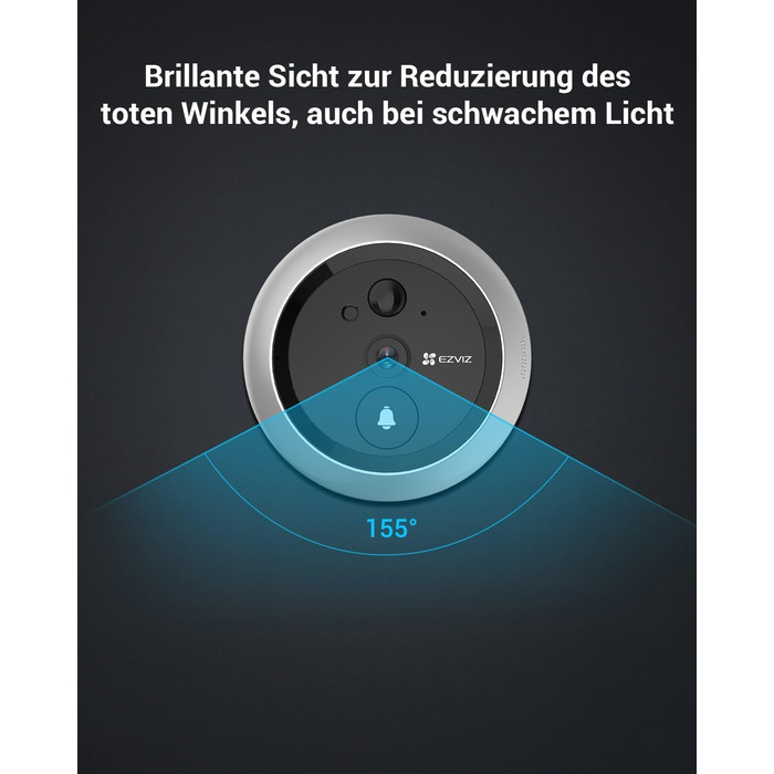 EZVIZ відеодомофон з Wi-Fi, акумулятором 4600 мА·год, 4,3