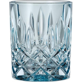 Набір з 4 склянок для віскі Spiegelau & Nachtmann Noblesse Fresh, сині, кришталеве скло, 295 мл