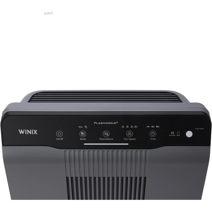 Очищувач повітря Winix 5300-2 з технологією PlasmaWave для алергіків та курців, CADR 390м³/год, до 99м², датчик якості повітря, нічний режим, чорний