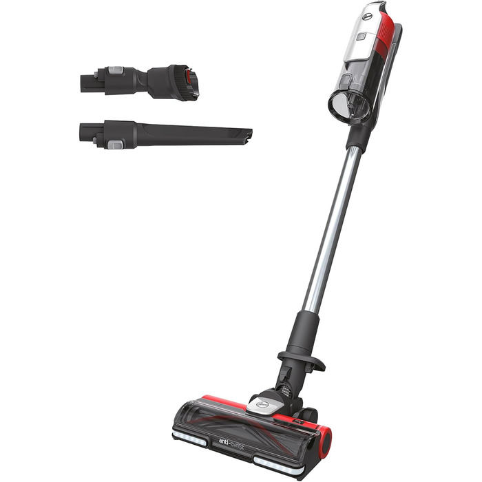 Бездротовий пилосос Hoover HF9 HOME з акумулятором, до 120 м², потужний, без мішка, антизаплутуюча насадка з LED-підсвіткою для всіх типів підлог