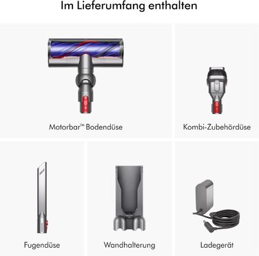 Бездротовий пилосос Dyson V11 Advanced: 200 Airwatt, 60 хвилин роботи, технологія видалення шерсті, для підлоги та рук (Nickel/Violett)