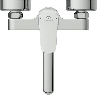 Змішувач настінний Ideal Standard Ceraflex з одним важелем, витяжка 202 мм, хромований, з регульованими з'єднаннями, водозберігаюча картридж CLICK