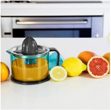 CitrusEasy Cecotec - Електрична соковижималка для цитрусових, 1 л, нержавіюча сталь, срібляста, BPA-free
