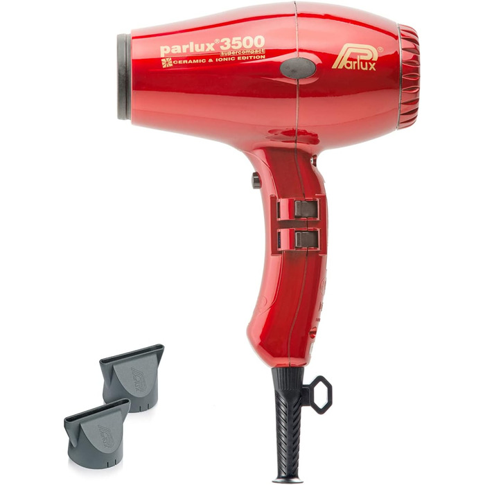 Фен Parlux 3500 SuperCompact Керамічний Іонний, червоний, професійний