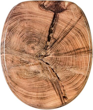 Сидіння для унітазу Sanilo з мікроліфтом Old Tree, міцна кришка, легкий монтаж