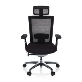 Крісло офісне NOVA PRO I ALU Тканина чорна hjh OFFICE