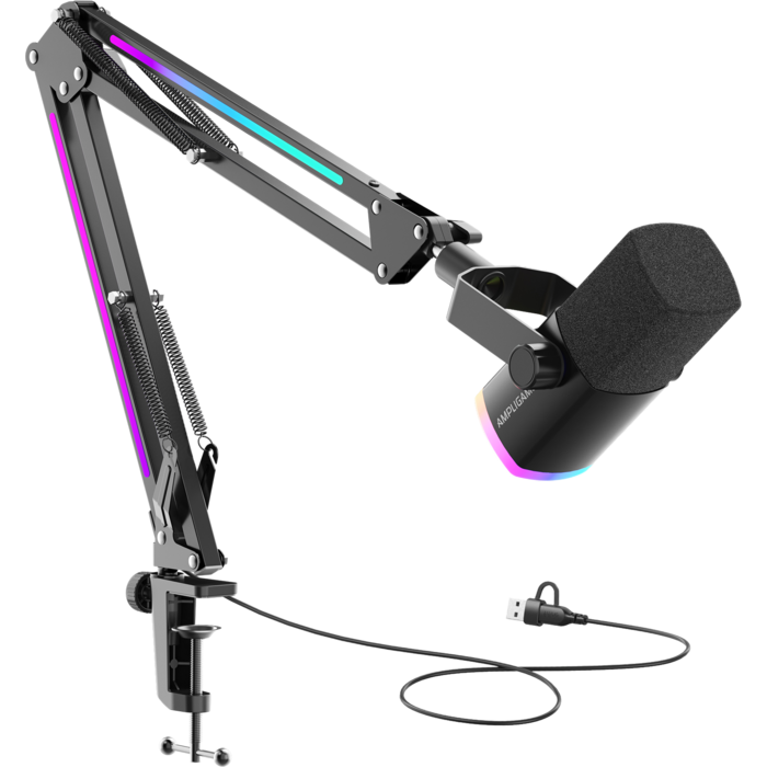 Мікрофон динамічний Fifine AM8PROT USB/XLR Black