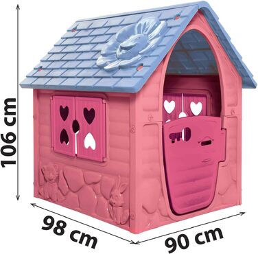 Дитячий будиночок для ігор Pink Spielhaus пластиковий, для саду та дому, від 2 років