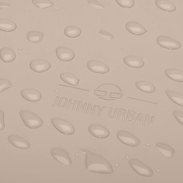 Рюкзак Johnny Urban Harvey Medium ролтоп для жінок і чоловіків, з відділенням для ноутбука 15 л, водостійкий, бежево-сірий, матове PU-покриття, для міста, навчання та бізнесу