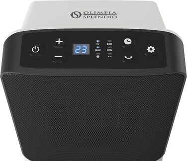 Тепловентилятор Olimpia Splendid Caldo Trendy 99268, компактний, чорний і білий