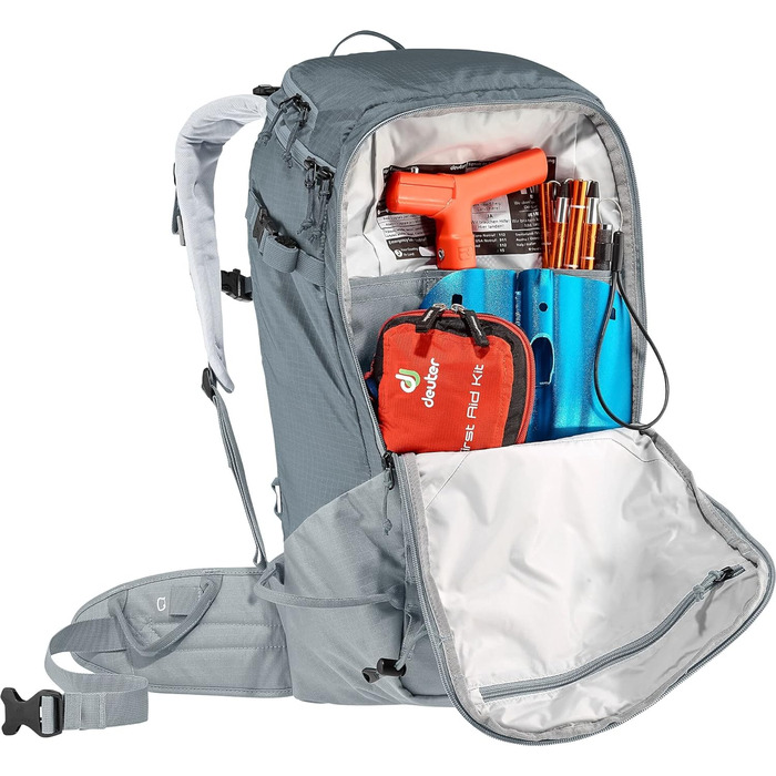Жіночий туристичний рюкзак Deuter Freerider Pro 32+10 л, для лижних турів, сірий