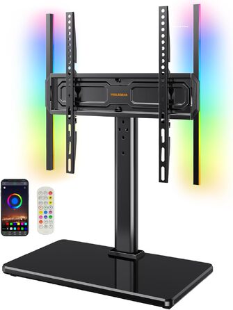 Універсальна підставка для телевізора Perlegear PGTVS49B з LED-підсвіткою, для діагоналі 24–60 дюймів