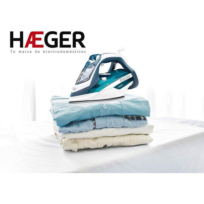 Праска HAEGER Ultra STEAM 2800W з керамічною підошвою, антикапля, антиналіт, самоочищення