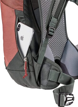 Рюкзак для походів Deuter AC Lite 16 л, червоно-зелений