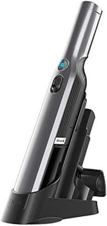 Портативний акумуляторний пилосос Shark WandVac 1.0, міні ручний пилосос, легкий, потужний, насадки для пилу та щілин, для різних поверхонь, база для заряджання, сірий, модель WV200EU, бежевий (Sand Melange 4651)