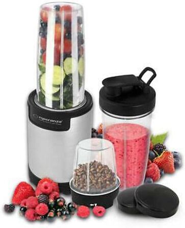 Блендер Esperanza EKM030 Nutri 9в1, 900Вт, сріблястий, персональний