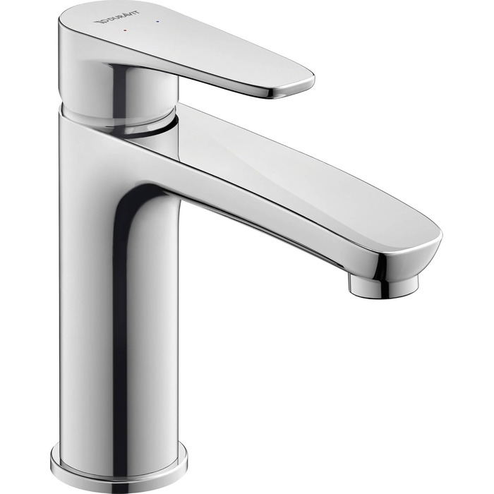 Змішувач для умивальника Duravit B.1, розмір M (висота виливу 110 мм), хром, з керамічною картридж, без зливного механізму