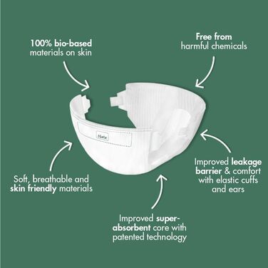 Дитячі підгузки Naty Baby для новонароджених, розмір 1 (2–5 кг), 100 шт