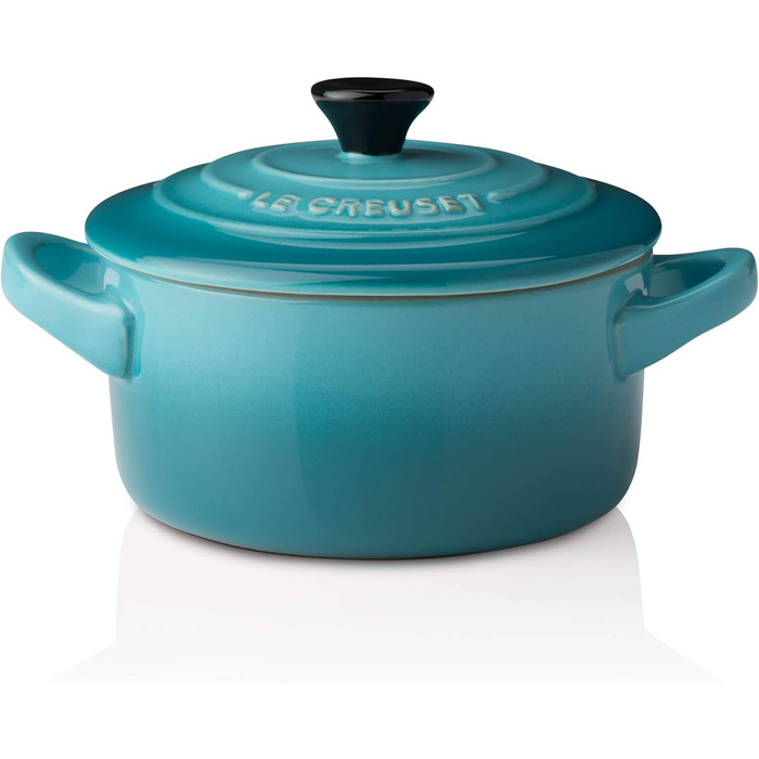 Le Creuset Міні-кокот із кам'яної кераміки, 200 мл, 10x5 см, бірюзовий